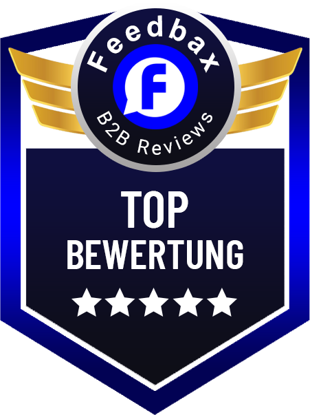 Empfehlungssiegel von Feedbax