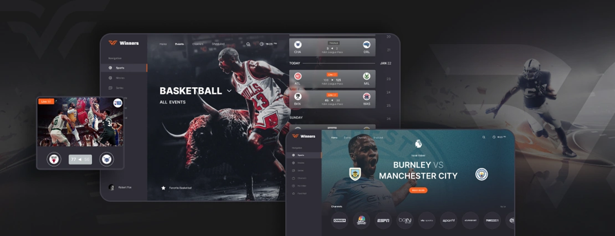 Plattform für Sportübertragungen