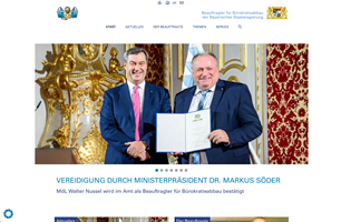 Website für Bayerische Staatskanzlei