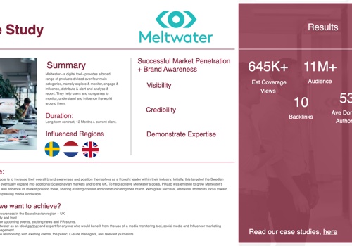 Fallstudie für Meltwater