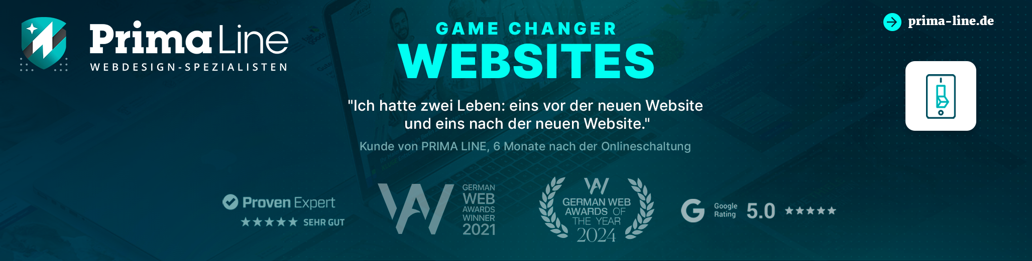 PRIMA LINE - Webdesign Berlin Headerbild