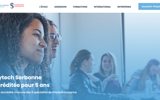 Feel and Clic. Projekt - Polytech Sorbonne: Webplattform zur Präsentation von Studiengängen