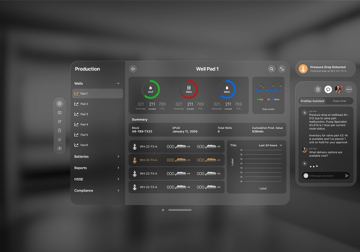 Wellsite-Produktion mit räumlichem Computing - 