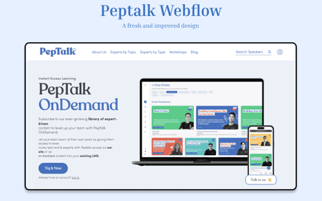 TechTIQ Solutions Projekt - Peptalk für Webflow