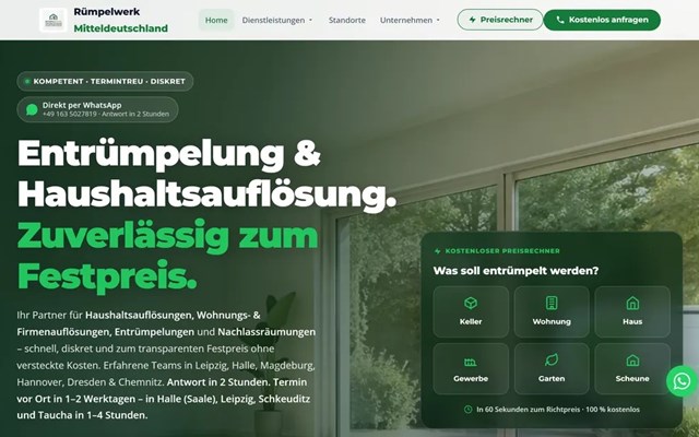 Webagentur Scherzinger Projekt - Rümpelwerk Mitteldeutschland