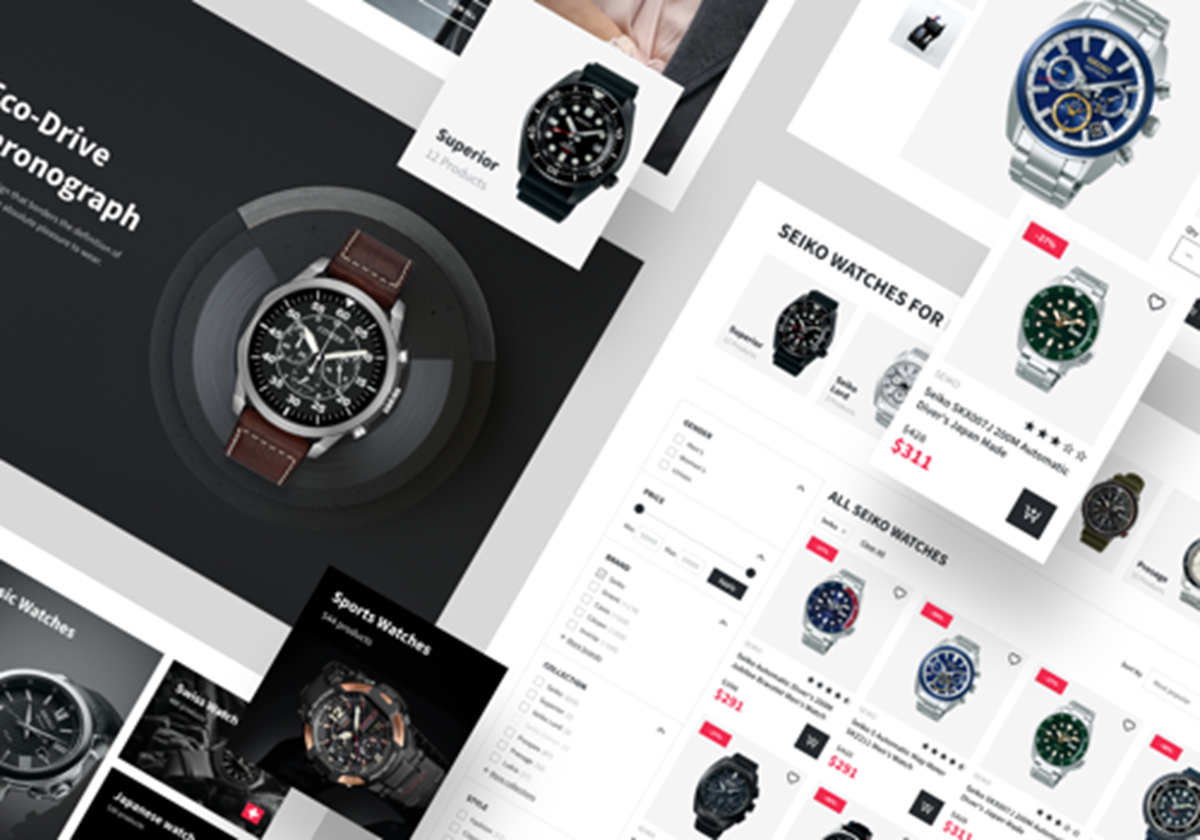 Creation Watches – Redesign der eCommerce-Website - 