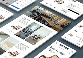 WHITE Digital Agency Projekt - B2B- & B2C-Webshop, DETJER