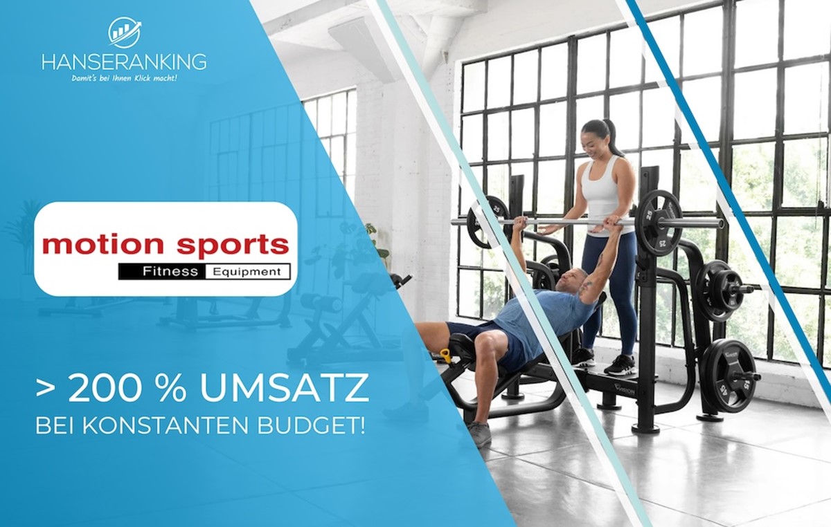 Case Study – MOTION SPORTS: +200 % Umsatz bei gleichbleibendem Budget