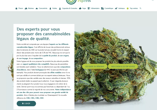 Limbus Studio Projekt - E-Commerce-Website greenexperts.fr
