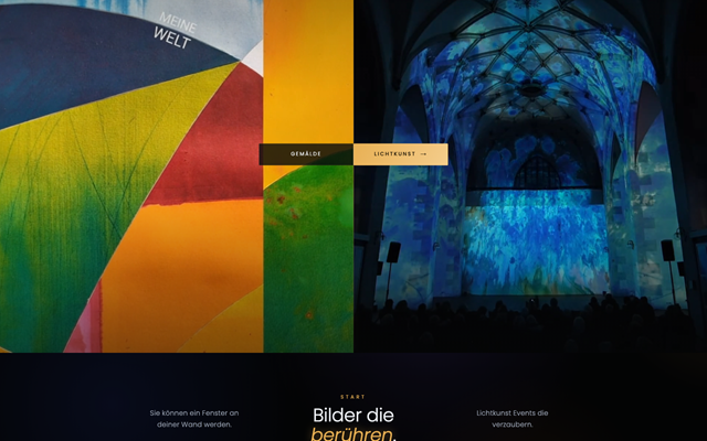 Medawi Projekt - Künsterwebsite