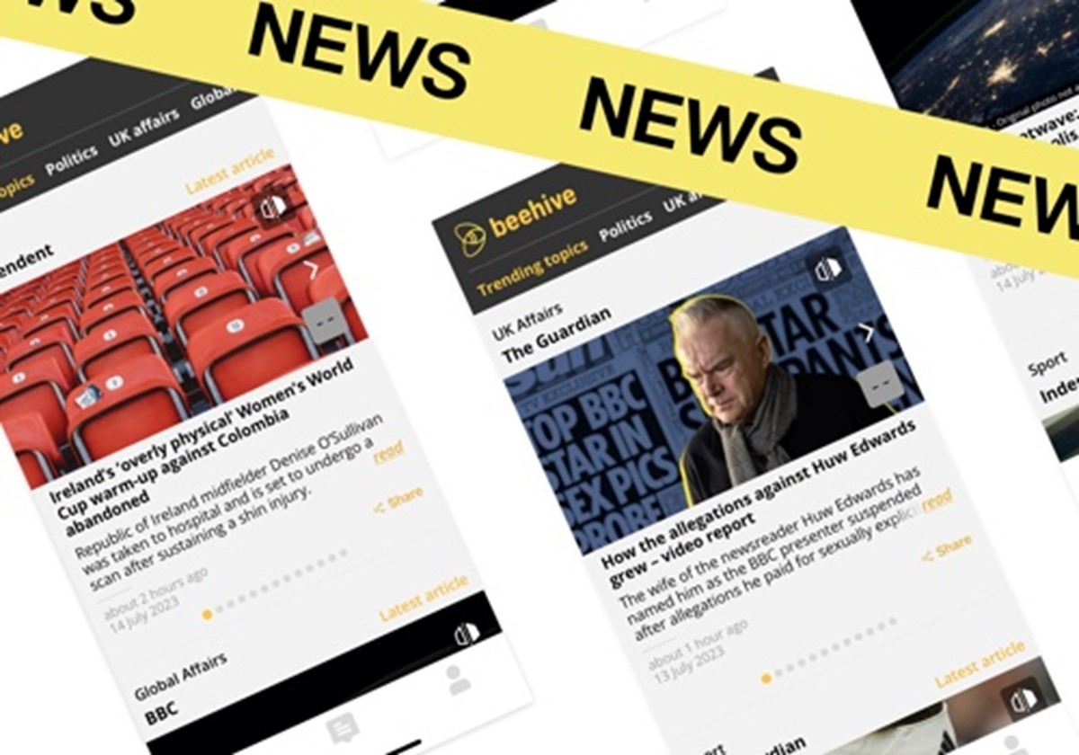 Mobile App-Entwicklung für Beehive News (UK) - Beehive News