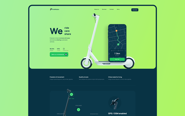 Createx Studio Projekt - Werbung - App Showcase Landing Page