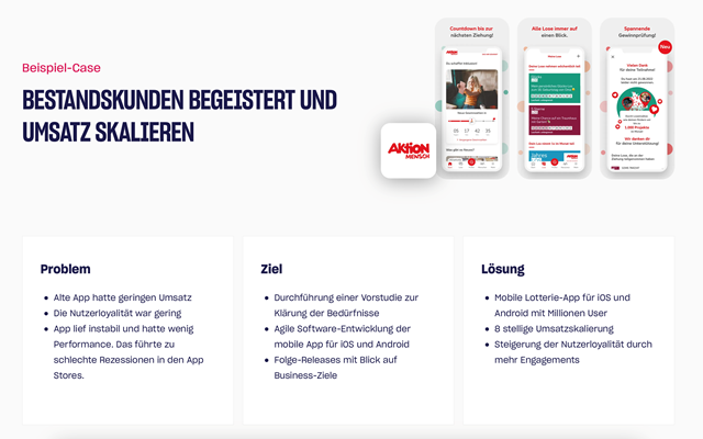 NanoGiants GmbH Projekt - Aktion Mensch - Lotterie App