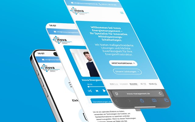 Vanced Media | Webdesign, Online-Marketing, SEO/GEO Projekt - Corporate Website für Inova Energiemanagement