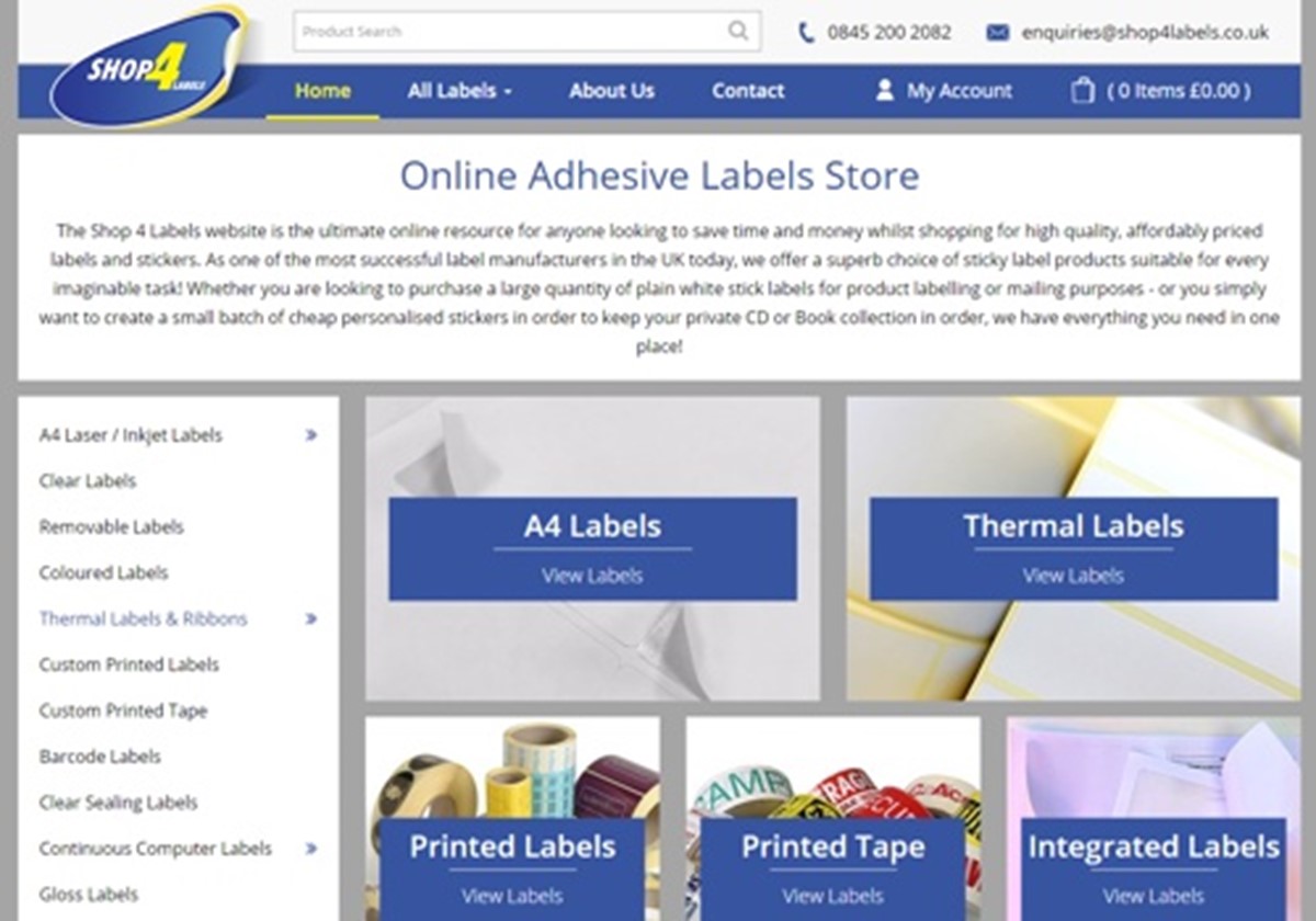 Shop 4 Labels – Vollständig E-Commerce-fähige Website - Shop 4 Labels