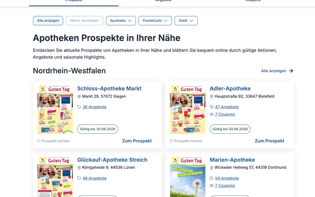 TITANSHUB GmbH Projekt - Apotheken-Prospektwelt