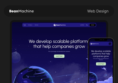 Habitat Projekt - Bean-Machine-Webdesign