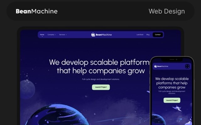 Habitat Projekt - Bean-Machine-Webdesign