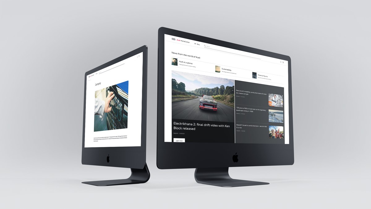 Kommunikationsplattform Audi MediaCenter