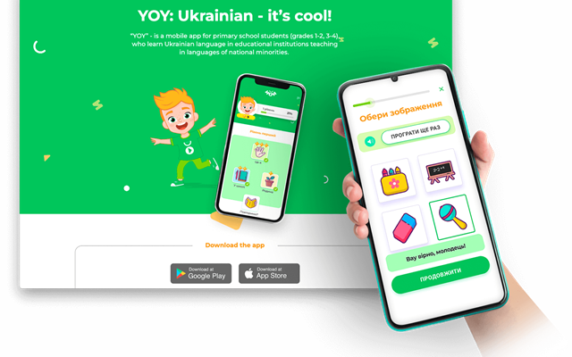 Implex Projekt - App für Grundschüler, die Ukrainisch lernen