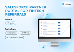 Peeklogic, LLC Projekt - Salesforce-Partnerportal für Fintech-Empfehlungen
