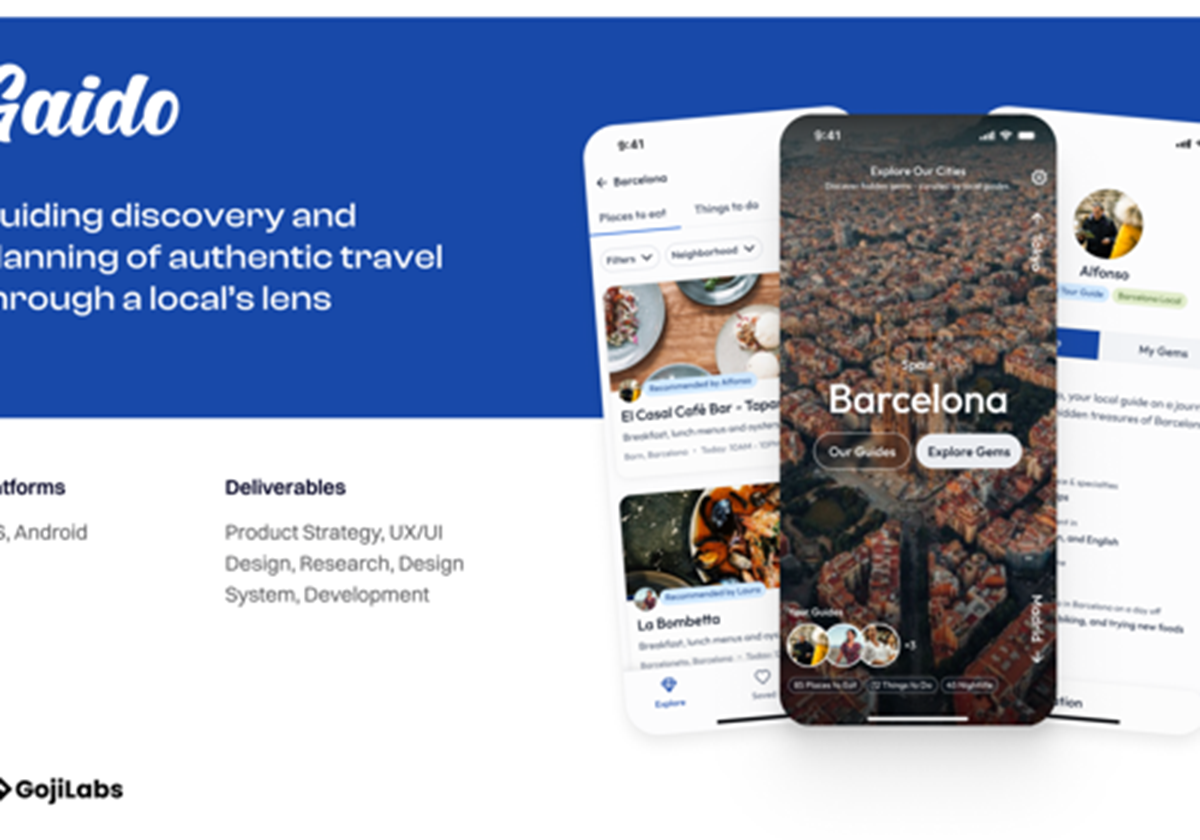 App für authentische Reisen und Entdeckungen vor Ort - Gaido