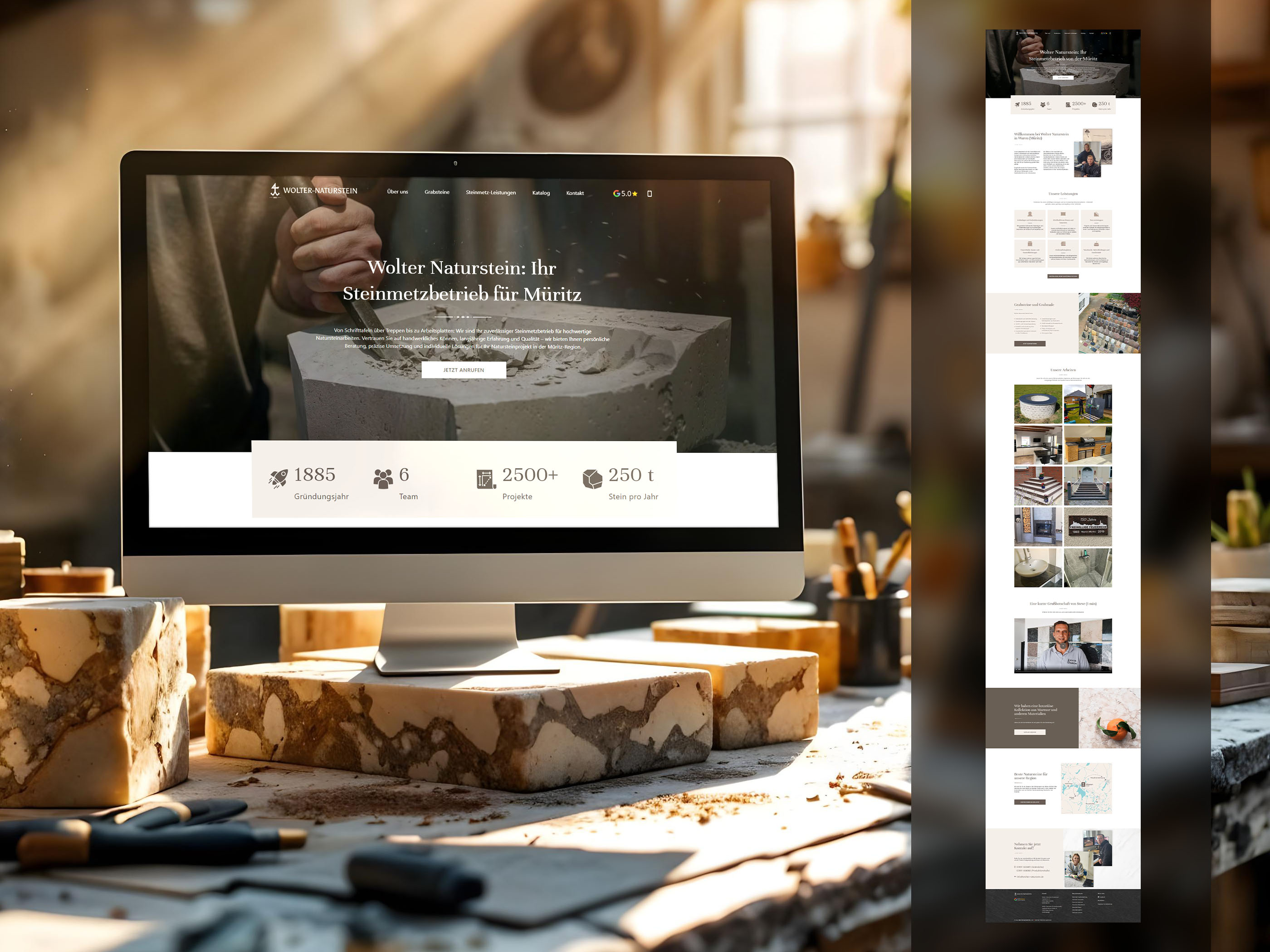 4eck Media | Webdesign & SEO/GEO Projekt - Moderner OnePager mit SEO-Landingpages