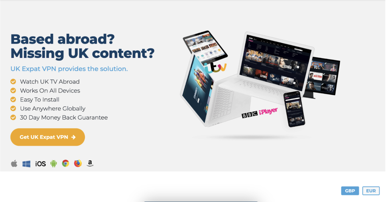 Betlace Projekt - UkExpatVPN WordPress