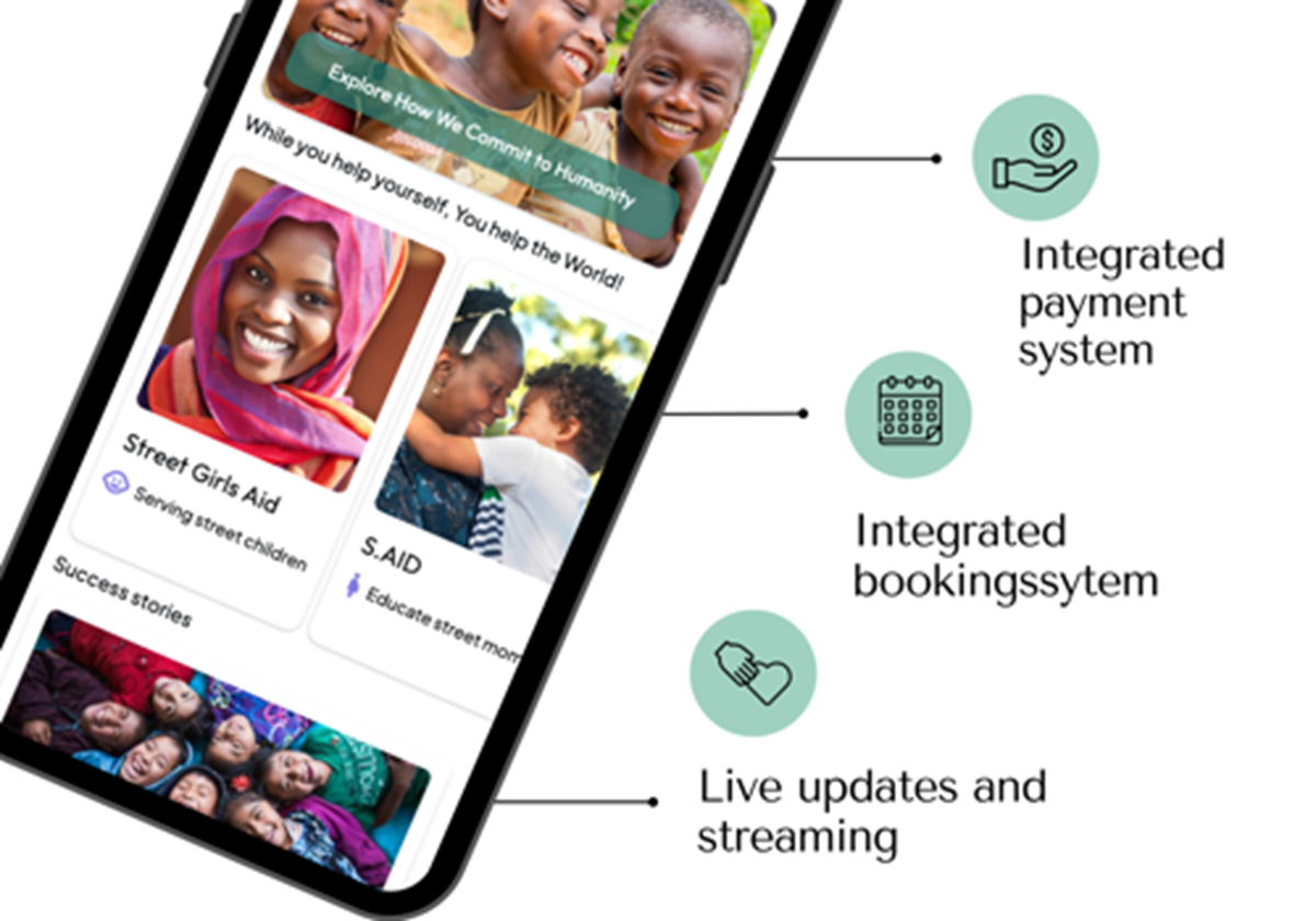 Mobile App für gemeinnützige Organisationen - BYOU Global Impact