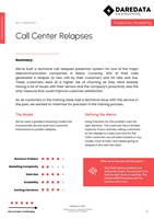 DareData Engineering Projekt - Call Center Rückfälle