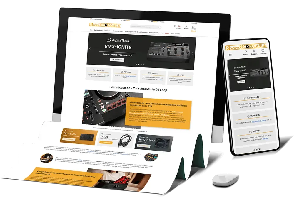 Brandcrock GmbH Projekt - Mehrsprachige Shopware 6 Migration für Recordcase mit 7 Verkaufskanälen