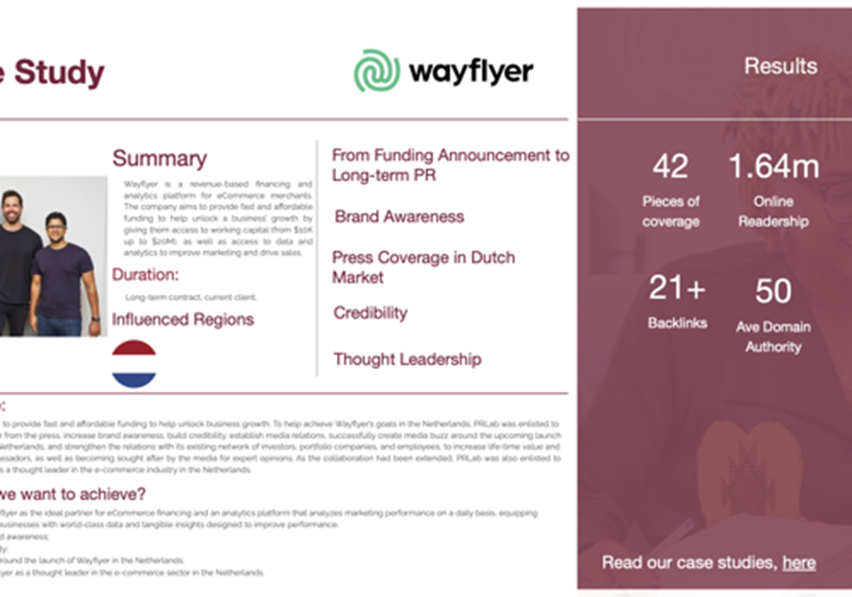 Fallstudie für Wayflyer - 