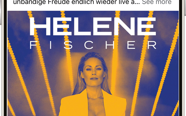 NYBA Media GmbH Projekt - Helene Fischer: Tour-Kampagne auf Meta und TikTok