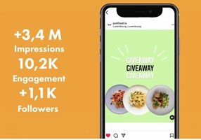 EVOKE Digital Agency Projekt - Die täglichen Bestellungen steigen um 40% für JustFood.lu