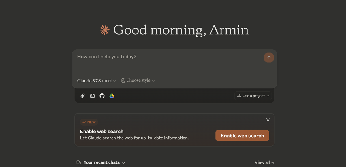 Claude Web Search Feature Teaser