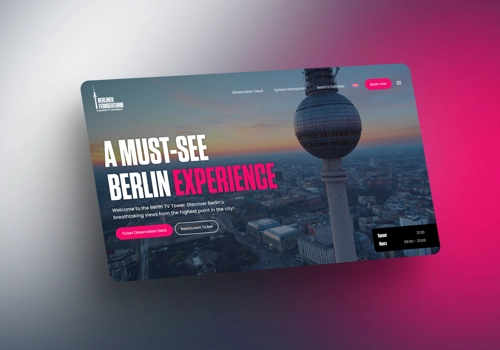Webfluencer Projekt - Webdesign und Strategie für den Fernsehturm Berlin