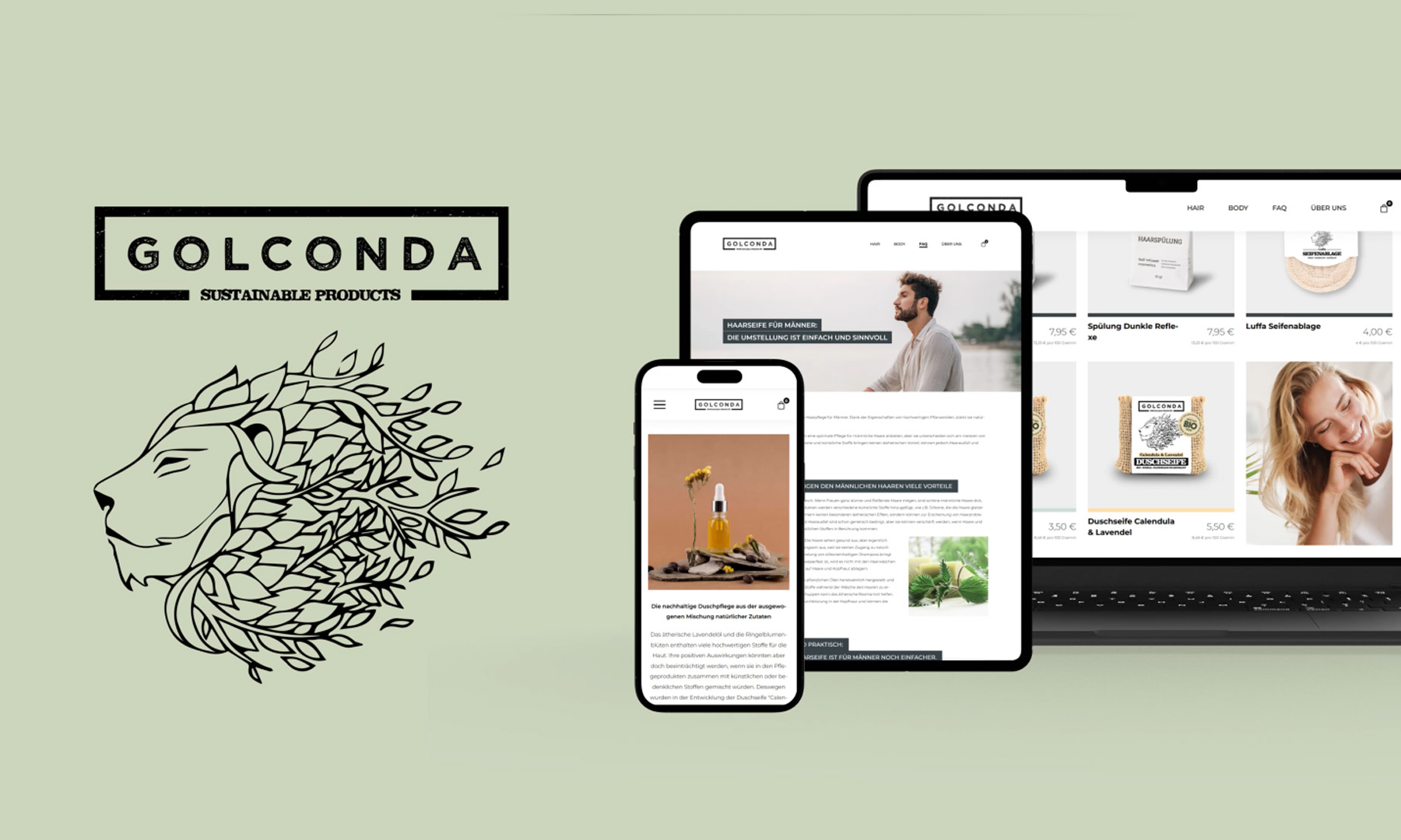 Golconda – Naturkosmetik mit Verantwortung | Redesign