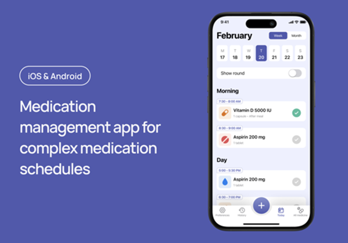 App zur Medikamentenverwaltung - Medication management app