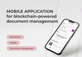 Blockchain-basierte mobile Dokumentenverwaltungs-App