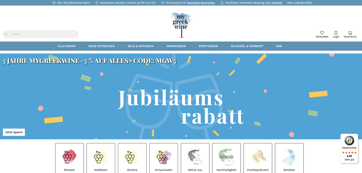 mygreekwine – Affiliate-Marketing