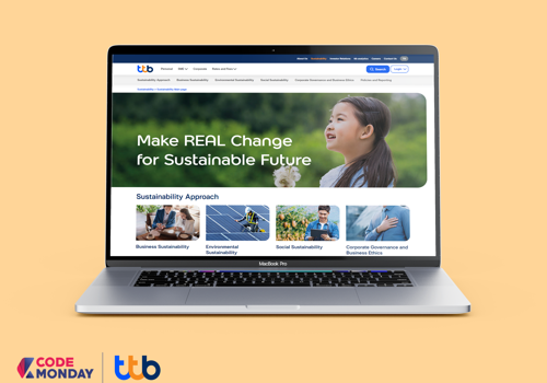 CODEMONDAY Projekt - ttb Bank Haupt-Website für Unternehmen