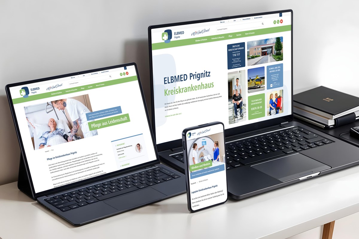 Rebranding der Dachmarke, Relaunch von 6 Websites mit WordPress auf MultiSite-System