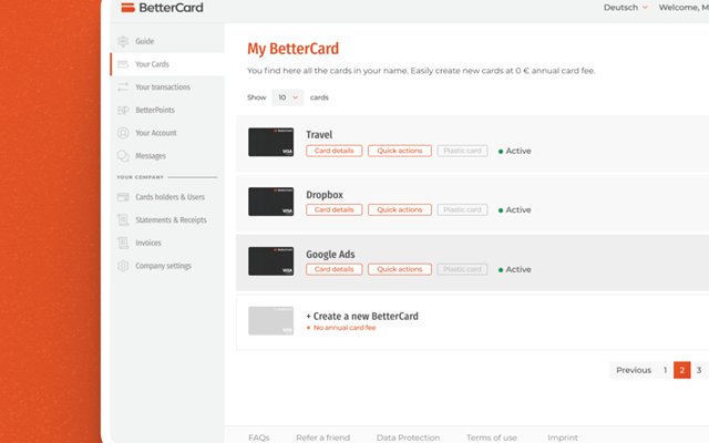minic studio Projekt - Bettercard