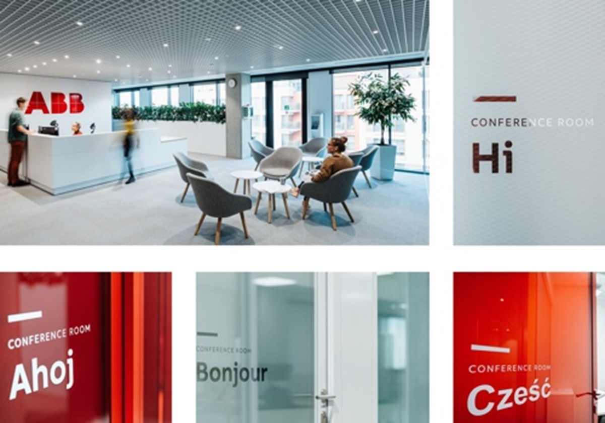 ABB Wayfinding-Design für Beschilderung - ABB