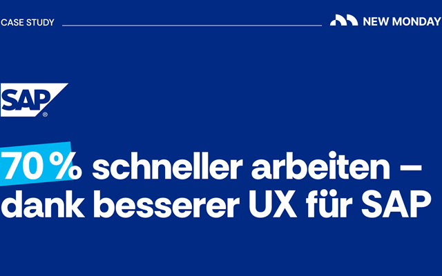 New Monday - UI UX Design Agentur Berlin Projekt - Wie wir SAPs Kundendaten-Software um 70 % schneller machten