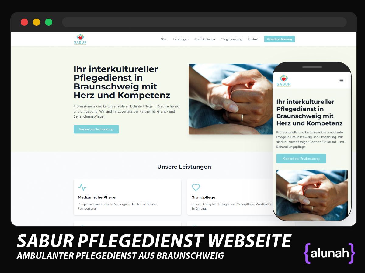 Alunah Projekt - SEO Webseite