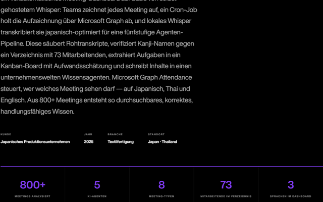 Kuroko Labs Projekt - KI-Meeting-Dashboard mit 5-Agenten-Pipeline