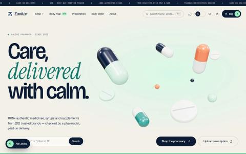 Zovita+ | Full-Stack-Plattform für Online-Apotheken und den Gesundheits-Commerce
