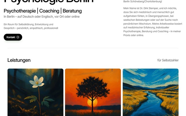 Blaq Nexus Projekt - Website Relaunch, Psychologie Berlin