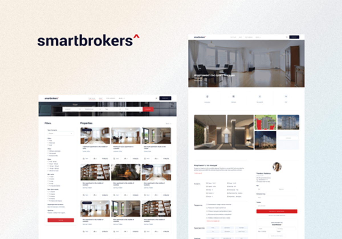 Immobilien-Website mit API-Integrationen - Smartbrokers